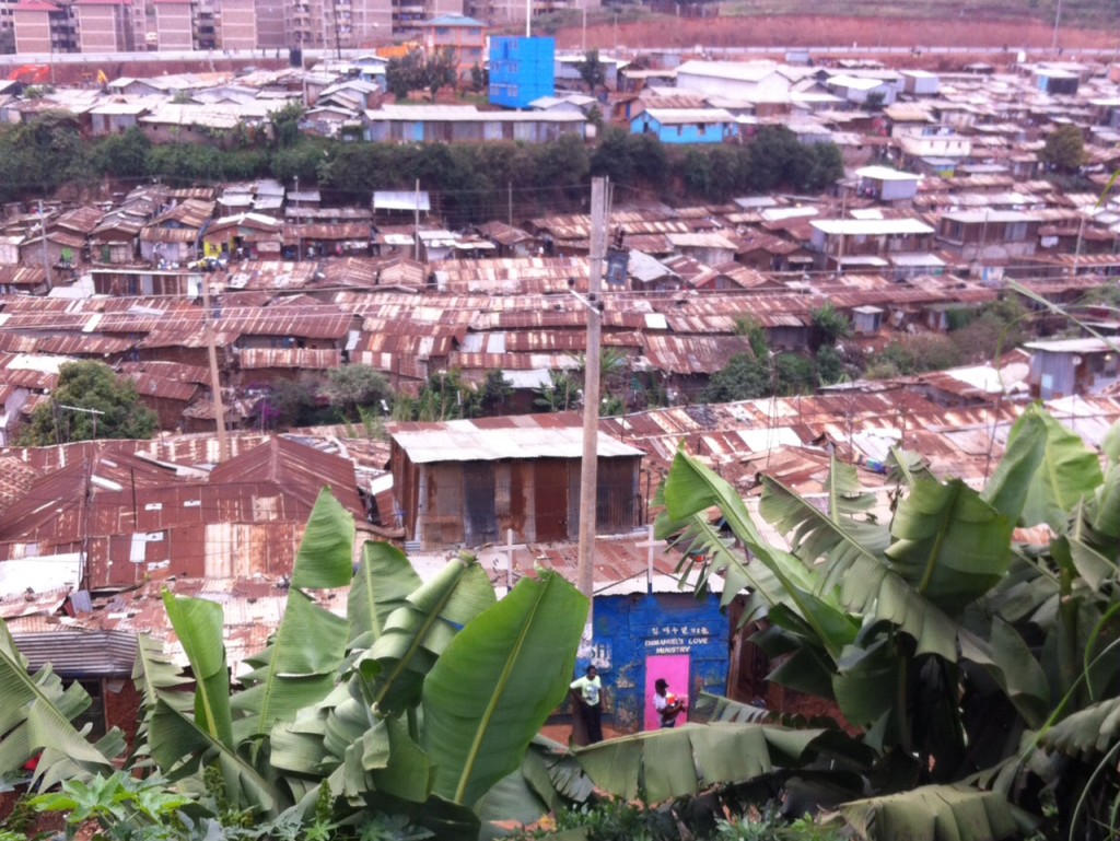 Kibera slummen huser 1,2 millioner mennesker